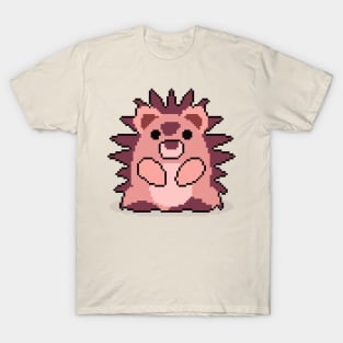 Hedgehog Harmony: Pixel Art Design for Fashionable Apparel T-Shirt